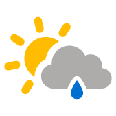 Nubi sparse con pioviggine